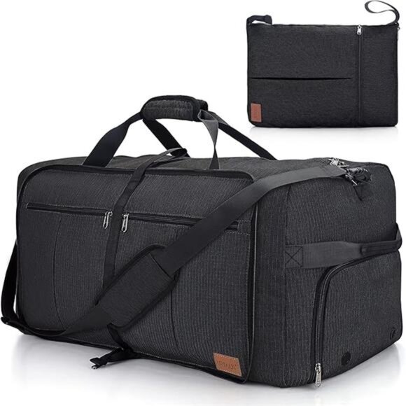 100L Travel Duffle Bag Large Weekender Gym Bag Foldable Waterproof Carry On - Picture 7 of 7